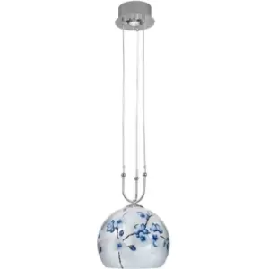 14-kolarz - LUNA design pendant lamp chrome 1 + 1 bulbs