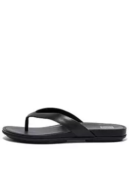 FitFlop Fitflop Gracie Leather Flip-flops - All Black, Size 8, Women