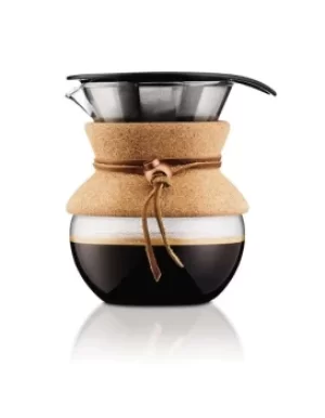 Bodum Pour Over Coffee Maker with Permanent Filter, 0.5L, Brown