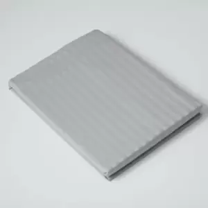 Belledorm - 540 Thread Count Satin Stripe Flat Sheet (Kingsize) (Platinum) - Platinum