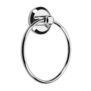 Bristan - Solo Chrome Wall Mounted Towel Ring - so-ring-c
