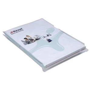 Rexel Nyrex A4 Expanding Cut Back Folder Clear - 1 x Pack of 10 Folders