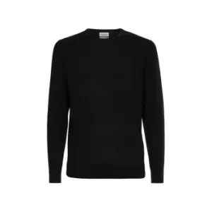 Calvin Klein Superior Wool Crew Neck Sweater - Black