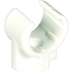 Wickes Plastic Overflow Pipe Clips - 22mm Pack of 5