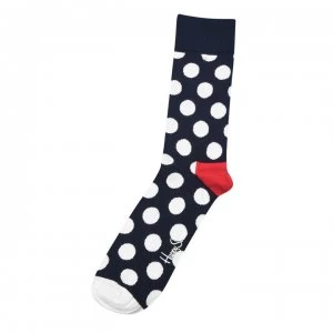 Happy Socks Polka Dot Socks - Navy/White