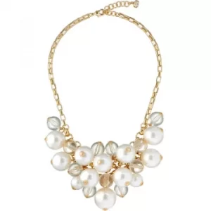 Ted Baker Ladies Gold Plated Giant Pearl Cluster Necklace