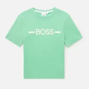 Hugo Boss Boys' Line Logo Short Sleeve T-Shirt - Green - 6 Years
