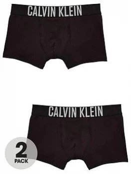Calvin Klein Boys 2 Pack Trunks - Black, Size Age: 10-12 Years