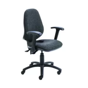 Intro High Back Posture Chair Folding Arms Charcoal KF822844