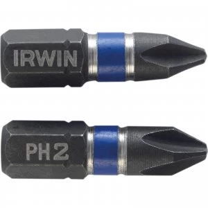 Irwin Impact Phillips Screwdriver Bit PH2 25mm Pack of 20