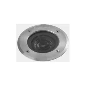 LEDS C4 Kay o125mm Outdoor LED Recessed Ground Light Large Aisi 316 Stainless Steel IP65/IP67 10W 3000K