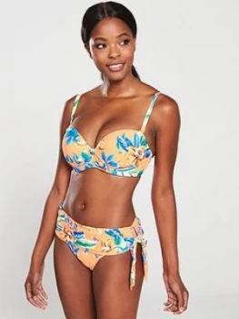 Pour Moi Heatwave Removable Straps Padded Bikini Top - Zest, Zest, Size 32Dd, Women