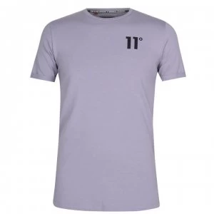 11 Degrees Muscle Fit T Shirt - Mulled Grape