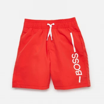 Hugo Boss Logo Swim Shorts Bright Red Size 16 Years Boys