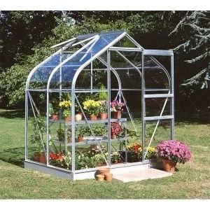 BQ Metal 6x4 Toughened safety glass greenhouse
