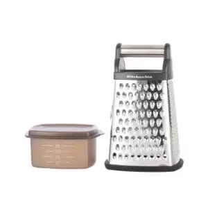 KitchenAid Box Grater With Measuring Cup - Stainless Steel