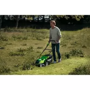 Greenworks 40V 35cm (14") Cordless Lawnmower with 2 x 2AH Battery & Charger
