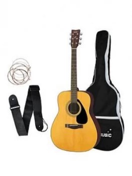 Stagg Yamaha F310 Natural Acoustic Guitar With Bag, Strings, Strap And Online Lessons