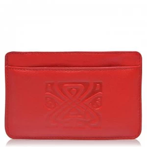 Biba Embossed Logo Leather Coin Purse - Red