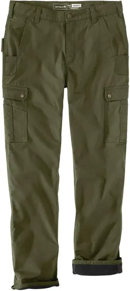 Carhartt Cargo Fleece Lined Work Pants, green, Size 36