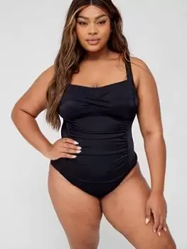 DORINA Dorina Fiji Shaping Swimsuit, Black, Size 20, Women
