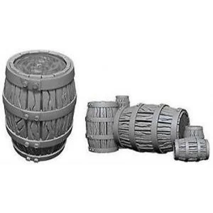 Pathfinder Deep Cuts Unpainted Miniatures - Barrel & Pile of Barrels