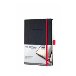 Sigel Conceptum writing notebook A5 194 sheets Black Red