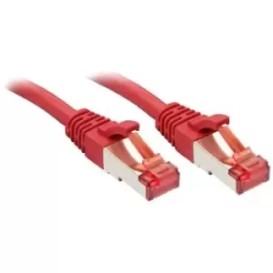 LINDY 47732 RJ45 Network cable, patch cable CAT 6 S/FTP 1m Red