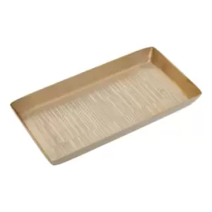 Etched Line Champagne Finish Tray