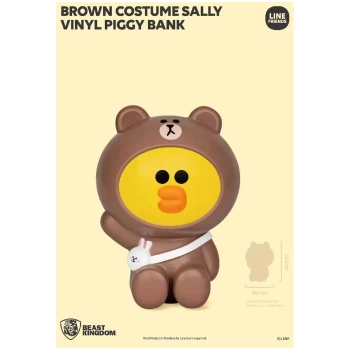 Beast Kingdom Line Friends Vinyl Piggy Bank - Sally (Brown Costume)