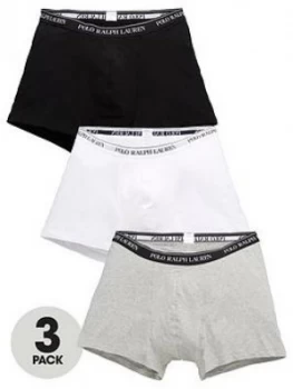 Polo Ralph Lauren 3 Pack Boxer Briefs, Black/White/Grey, Size 5XL, Men