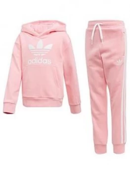 Adidas Originals Childrens Trefoil Jog Set - Pink