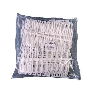 Announce Peg Letters 32mm White Pack of 282 PEG-SP32UCW