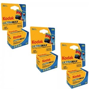 Kodak Ultra Max 400 35mm Film 36EXP 3 Pack