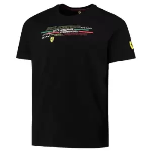 2022 Ferrari Fanwear Graphic Tee (Black)