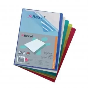 Rexel Nyrex Premium A4 Document Folder; Assorted Colours;