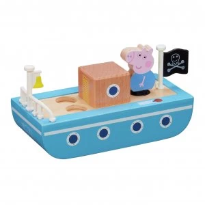 Peppa Pig Peppa's Wood Playboat and Figure Playset