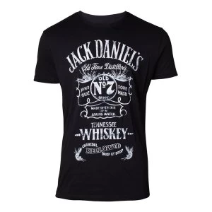 Jack Daniel'S - Old Advertising Mens Small T-Shirt - Black