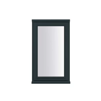 Anthracite Grey Double Glazed Timber Window - 745x625mm