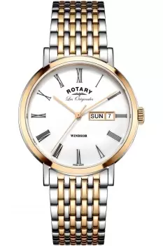 Mens Rotary Swiss Made Windsor Quartz Watch GB90155/01