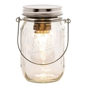 Edison LED Kilner Jar Small Clear
