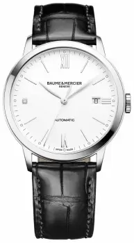 Baume & Mercier M0A10310 Classima 40 mm Black Leather Dial Watch