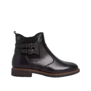 Leather Flat Chelsea Ankle Boots