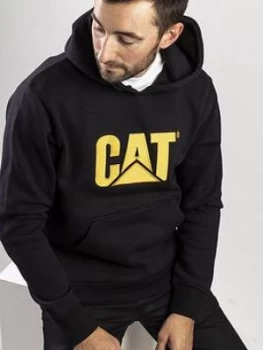 Caterpillar CAT Workwear Trademark Pullover Hoodie - Black Size M Men