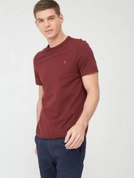 Farah Dennis T-Shirt - Red Marl, Red Marl Size M Men