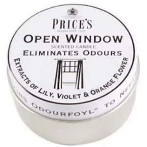 Price's Candles Scented Tin Open Window