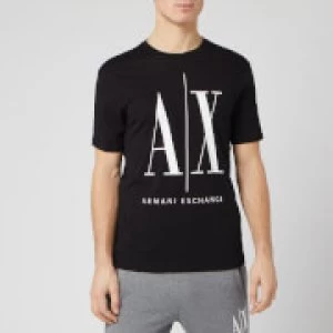 Armani Exchange AX Large Logo T-Shirt Black Size M Men