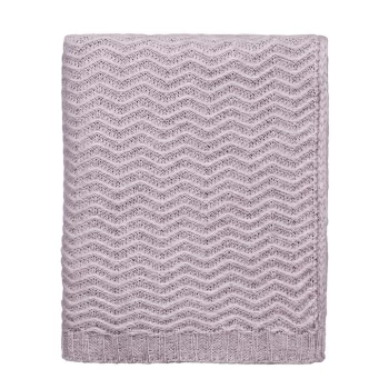 Katie Piper Calm Knitted Throw - Pink/Lilac