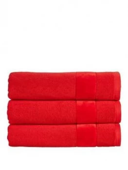 Christy Prism Turkish Cotton Towel Collection ; Fire Engine Red - Hand Towel