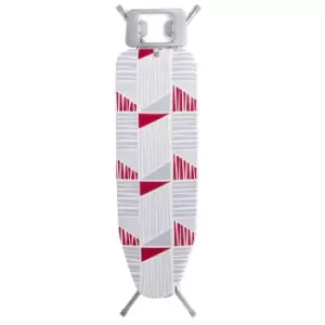 Kleeneze Foldable Ironing Board With Cotton Cover - Memphis Raspberry Print